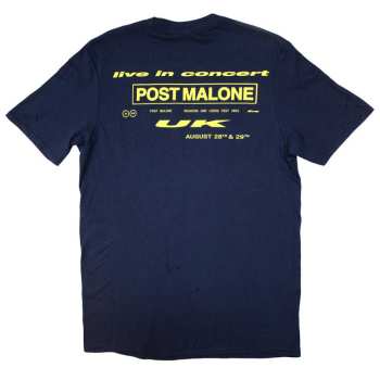 Marchandises Post Malone: Post Malone Unisex T-shirt: Live In Concert (back Print & Ex-tour) (small) S
