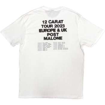 Marchandises Post Malone: Post Malone Unisex T-shirt: Resurface 2023 Tour Dates (back Print & Ex-tour) (small) S