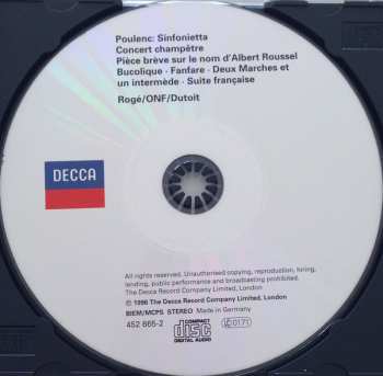 CD Orchestre National De France: Poulenc: Concert Champetre / Suite Francaise