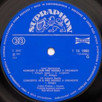 LP Prague Chamber Orchestra: Houslové Koncerty