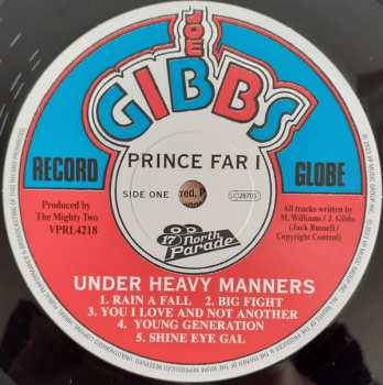 LP Prince Far I: Under Heavy Manners