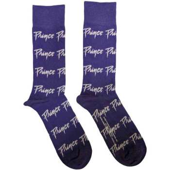 Marchandises Prince: Prince Unisex Ankle Socks: Logo Repeat (purple) (uk Size 4 - 7) 36 - 42