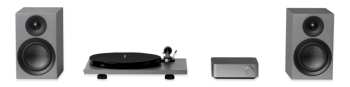 Technique audio Pro-ject Stereo Set Phono + Streaming -  Audio Set Se Zesilovačem Wiim A Gramofonem, šedý
