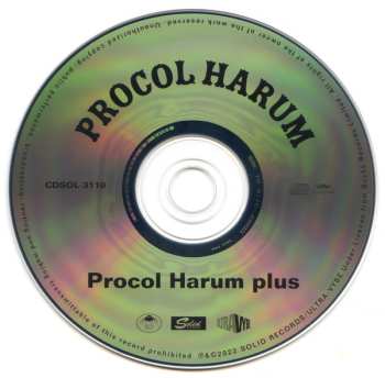 CD Procol Harum: Procol Harum Plus