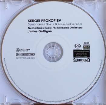 SACD Sergei Prokofiev: Symphonies Nos. 2 & 4 (second version)