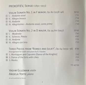 SACD Sergei Prokofiev: Violin Sonatas •  3 Pieces From Romeo And Juliet