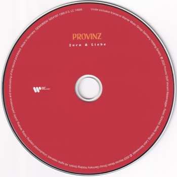 CD Provinz: Zorn & Liebe