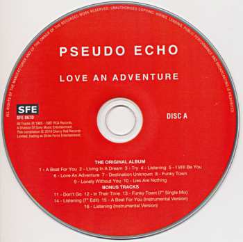 2CD Pseudo Echo: Love An Adventure