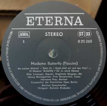 LP Giacomo Puccini: Madame Butterfly