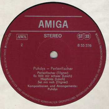 LP Puhdys: Perlenfischer