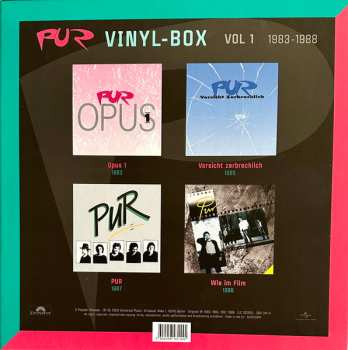 4LP/Coffret Pur: Pur Vinyl-Box Volume 1 (1983 - 1988) LTD | CLR