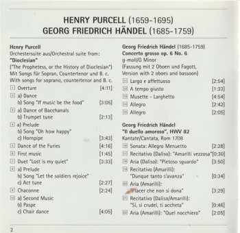 CD Georg Friedrich Händel: Baroque Esprit - Purcell: Dioclesian Suite; Händel: Concerto Grosso Op. 6 No. 6 Il Duello Amoroso