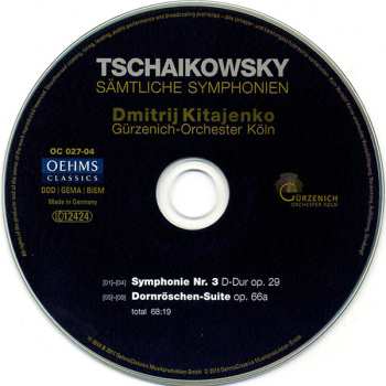 8CD/Coffret Pyotr Ilyich Tchaikovsky: Sämtliche Symphonien