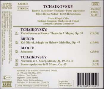CD Pyotr Ilyich Tchaikovsky: Variations On A Rococo Theme / Kol Nidrei / Schelomo