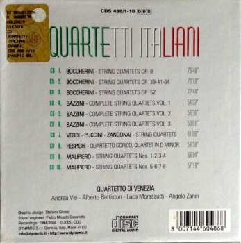 10CD/Coffret Quartetto D'Archi Di Venezia: Quartetti Italiani