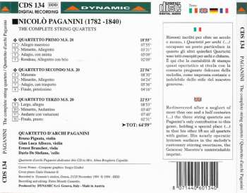 CD Niccolò Paganini: The Complete String Quartets