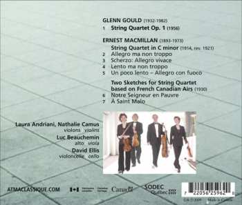 CD Quatuor Alcan: Glenn Gould - Ernest Macmillan - String Quartets