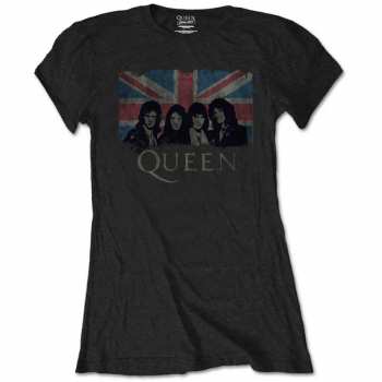 Merch Queen: Femmes T-shirt Union Jack Vintage 