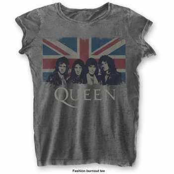 Merch Queen: Femmes T-shirt Vintage Union Jack 