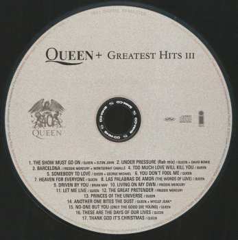 3CD/Coffret Queen: Greatest Hits I II & III (The Platinum Collection) LTD