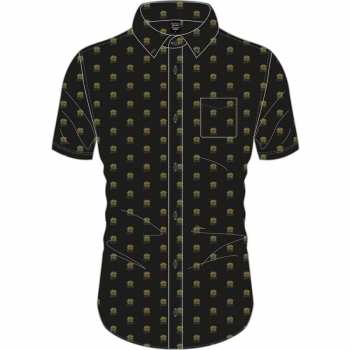 Merch Queen: Chemises décontractées Crest Pattern 