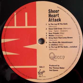 LP Queen: Sheer Heart Attack LTD