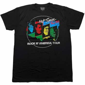 Marchandises Queen: Queen Unisex T-shirt: Hot Space Tour '82 (back Print) (small) S
