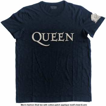 Merch Queen: Brodé T-shirt Logo Queen & Crest 