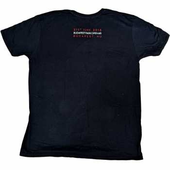 Marchandises Queens Of The Stone Age: Queens Of The Stone Age Unisex T-shirt: Budapest 2018 (back Print) (small) S