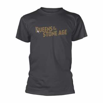 Marchandises Queens Of The Stone Age: Tričko Text Logo Queens Of The Stone Age (metallic) S
