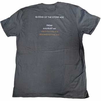 Marchandises Queens Of The Stone Age: Queens Of The Stone Age Unisex T-shirt: Villains R&l 2017 (back Print) (small) S