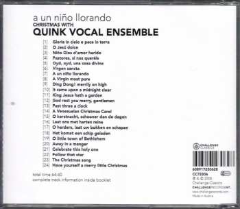 CD Vocal Ensemble Quink: A Un Niño Llorando - Christmas With Quink Vocal Ensemble