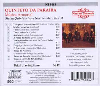 CD Quinteto Da Paraíba: Música Armorial - String Quintets From Northeastern Brazil