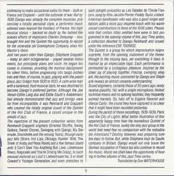 CD Quintette Du Hot Club De France: Spécial Quintette à Cordes Du Hot Club De France - Vol. 1 - 1936-1939