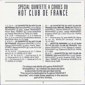 CD Quintette Du Hot Club De France: Spécial Quintette à Cordes Du Hot Club De France - Vol. 1 - 1936-1939