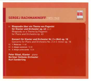 CD Sergei Rachmaninoff: Klavierkonzert Nr. 2 / Paganini-Rhapsodie