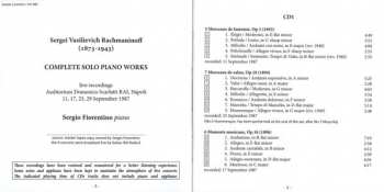 6CD/Coffret Sergei Vasilyevich Rachmaninoff: Complete Solo Piano Works (Live)