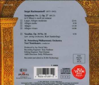 CD Sergei Vasilyevich Rachmaninoff: Symphony No. 2,  Vocalise