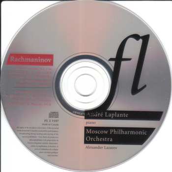 CD Sergei Vasilyevich Rachmaninoff: Piano Concerto No. 3 In D Minor, Op. 30