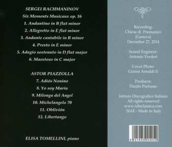 CD Sergei Vasilyevich Rachmaninoff: Moments Musicaux, Op. 16; Adiós Nonino; Yo Soy María; Milonga Del Angel; Michelangelo 70; Oblivión; Libertango