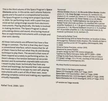 CD Rafael Toral: Space Elements Vol. III LTD