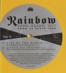 2LP Rainbow: Long Island 1979 Down To Earth Tour LTD | CLR