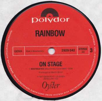 2LP Rainbow: On Stage