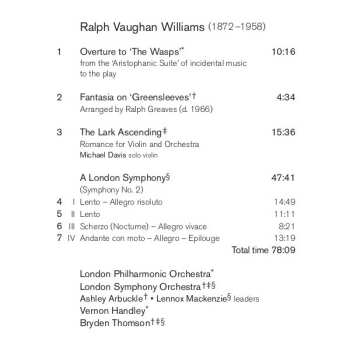 CD Ralph Vaughan Williams: An Introduction To Ralph Vaughan Williams