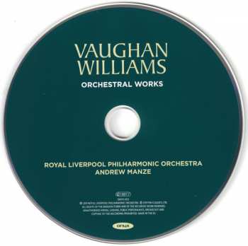 CD Ralph Vaughan Williams: The Lark Ascending · Fantasia On A Theme By Thomas Tallis · Five Variants Of Dives And Lazarus · Serenade To Music · And Other Works