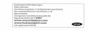 CD Ralph Vaughan Williams: The Lark Ascending · Fantasia On A Theme By Thomas Tallis · Five Variants Of Dives And Lazarus · Serenade To Music · And Other Works