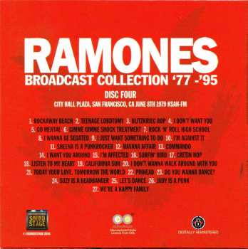 9CD/Coffret Ramones: Broadcast Collection '77-'95