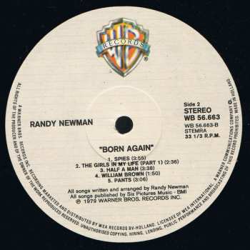 LP Randy Newman: Born Again