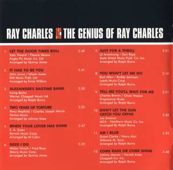 CD Ray Charles: The Genius Of Ray Charles DIGI