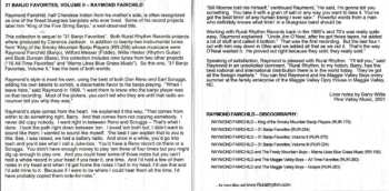 3CD Raymond Fairchild: Bluegrass Banjo Collection